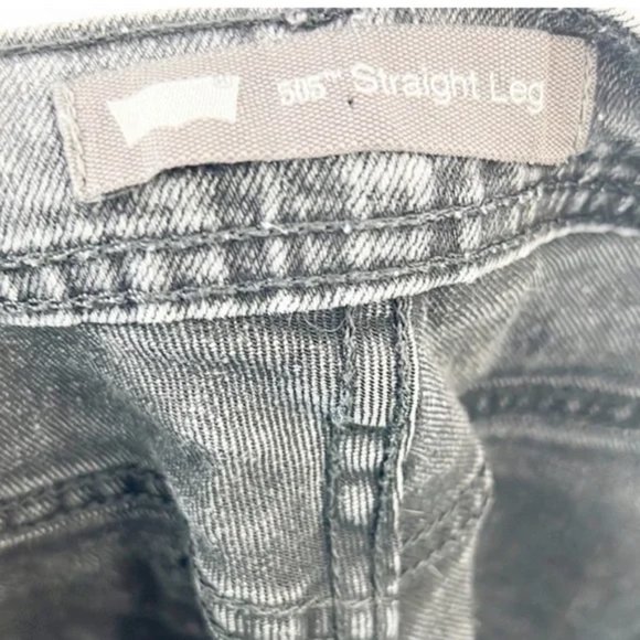 Levi’s Black/Gray 505 Straight Jeans 14 (Size 32) - Picture 8 of 11